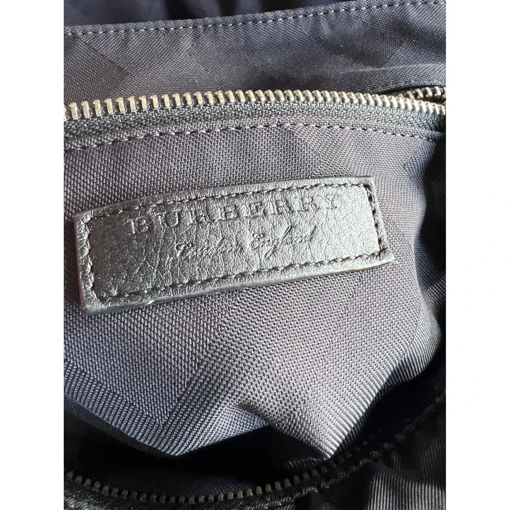 Burberry Black Nylon Convertible Backpack
